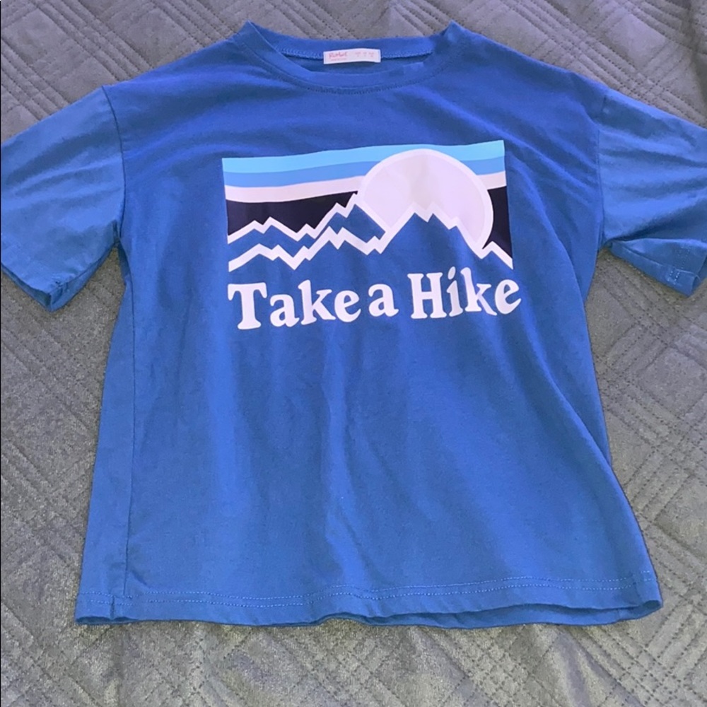 Blue Graphic Tee Shirt